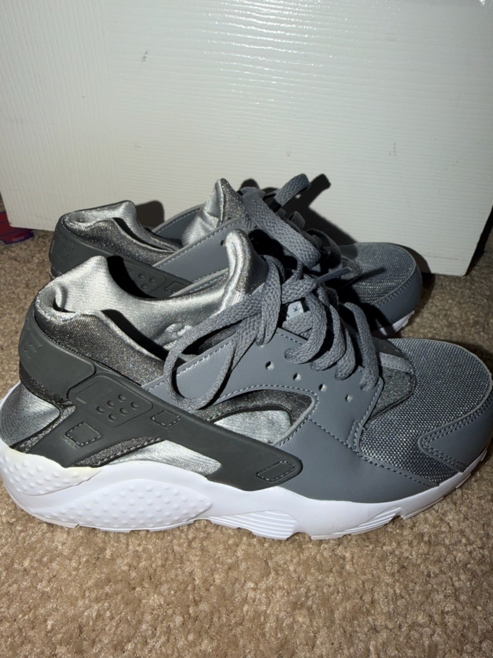 Nike Kids Gray Lace-Up Sneakers